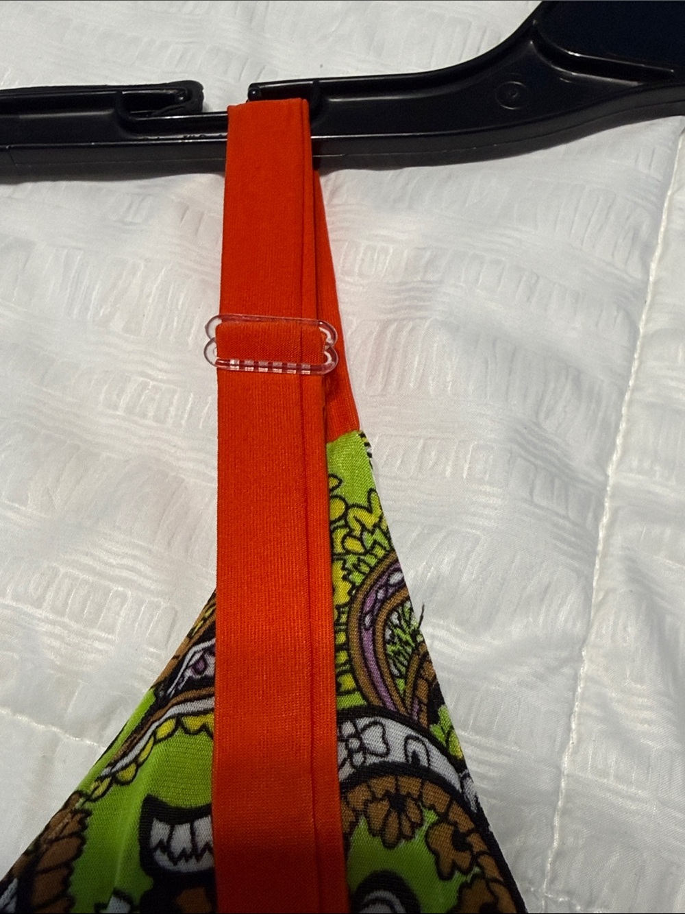 Magic Vibrant Orange & Lime Paisley Midi Dress - Picture 6 of 9